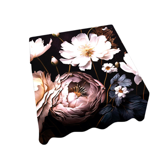 Late Afternoon Flowers Square Tablecloth