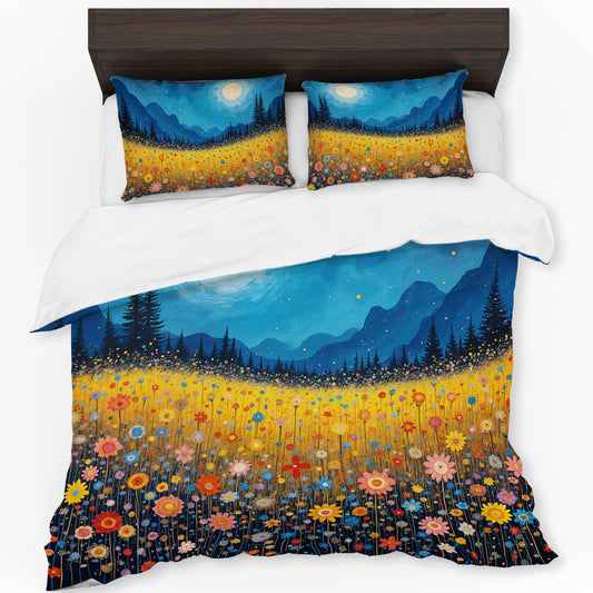 Moonlit Blooms Duvet Cover Set