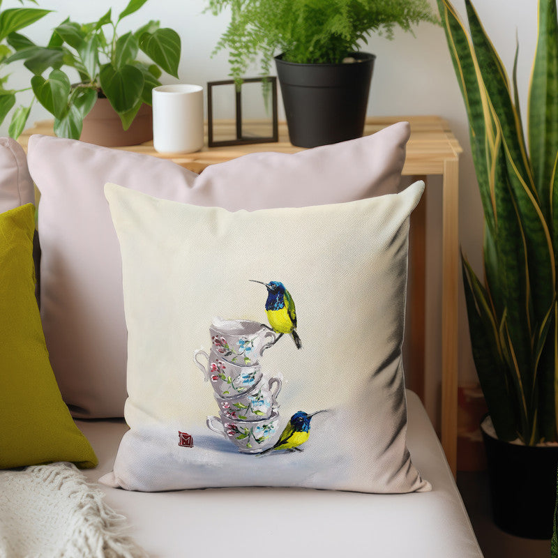 Morning Chirp Luxury Scatter by Juanette Menderoi