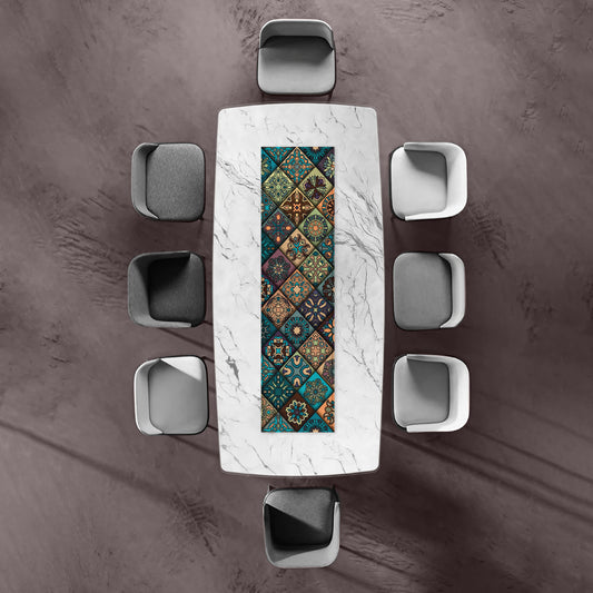 Moroccan Tiles Table Runner