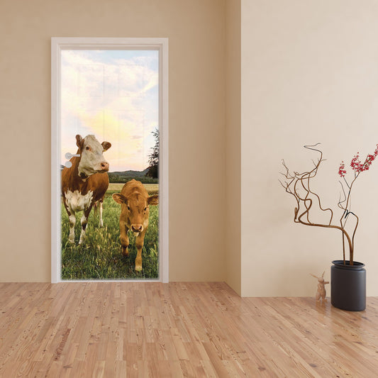 Mother And Son Door Decoupage