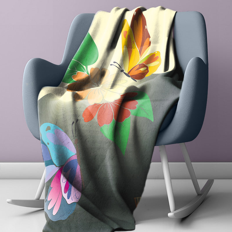 Moths Light weightFleece Blanket By Wikus Hattingh