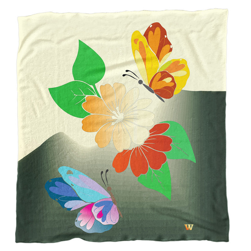 Moths Light weightFleece Blanket By Wikus Hattingh