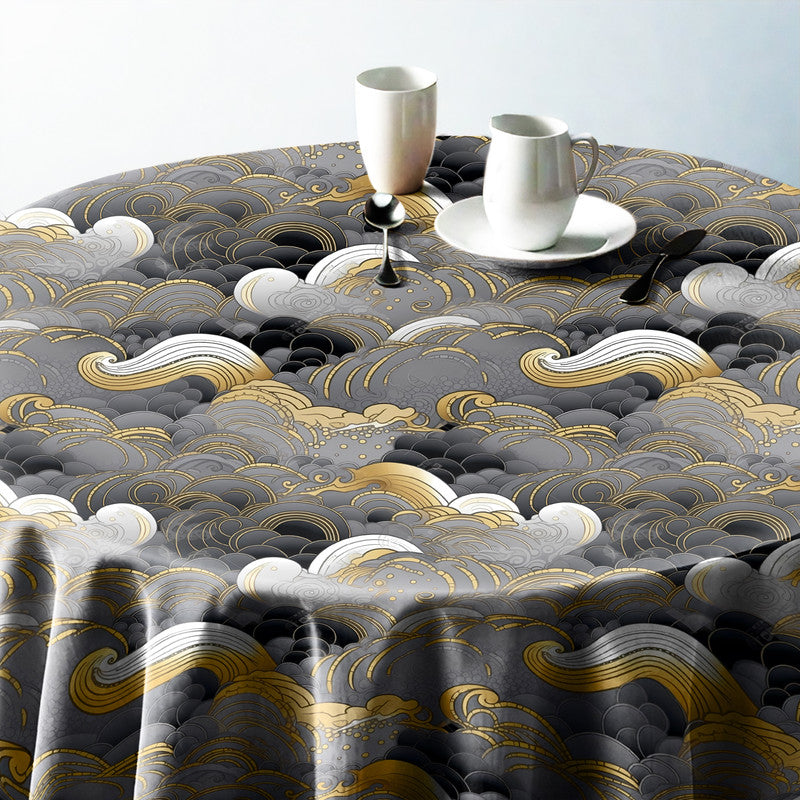 Motion Clouds Round Tablecloth