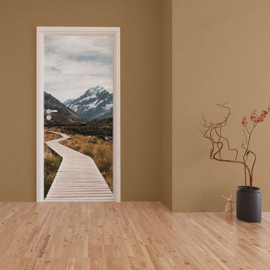 Decoupage - Mountain Hike Door