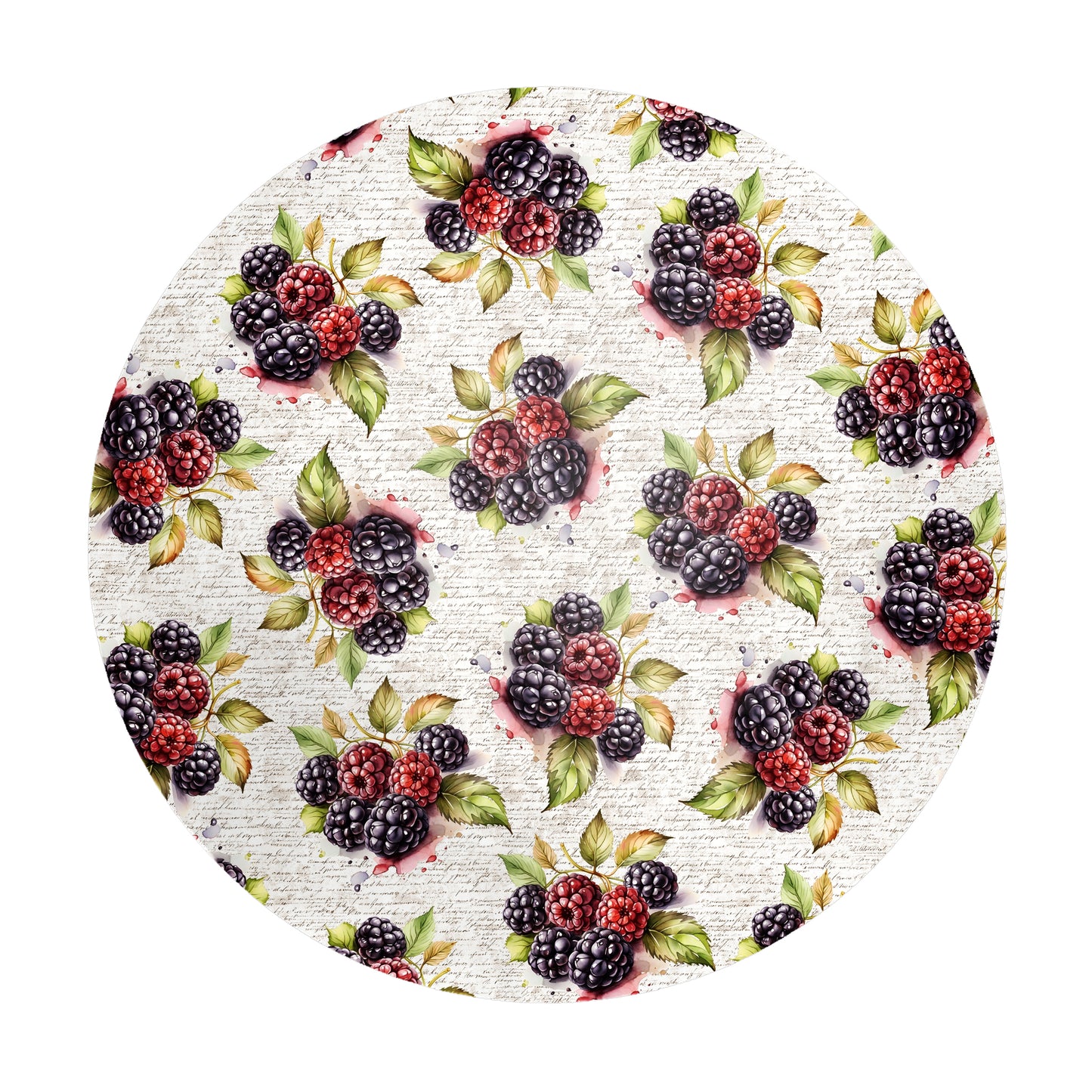 Mulberry Round Tablecloth by Mark van Vuuren