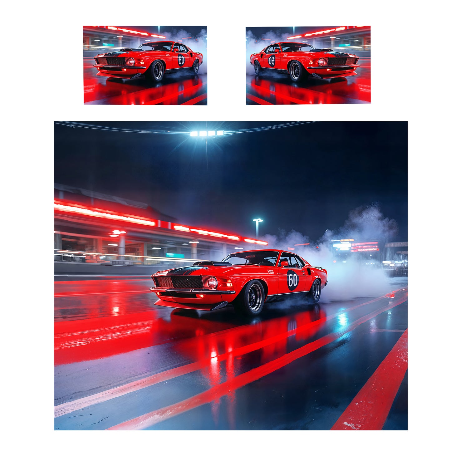 Mustang Fury Duvet Cover Set