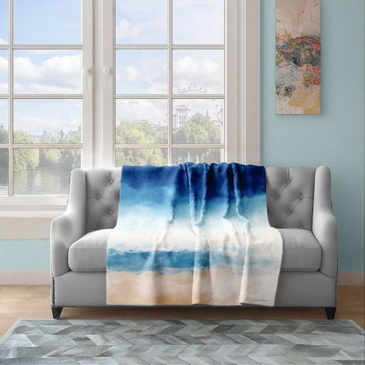 Mystic Horizon Glow Light Weight Fleece Blanket by Wikus Schalkwyk