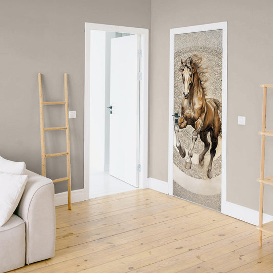 Mystical Horse Door Decoupage