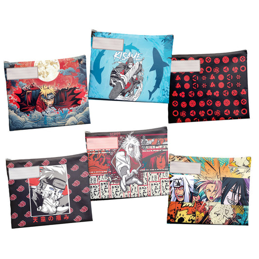 Naruto Ninja Subject Savvy Book Bags Set Of 6