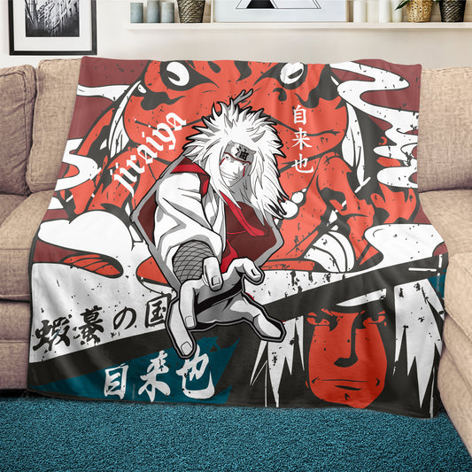 Naruto Jiraiya Light Weight Fleece Blanket
