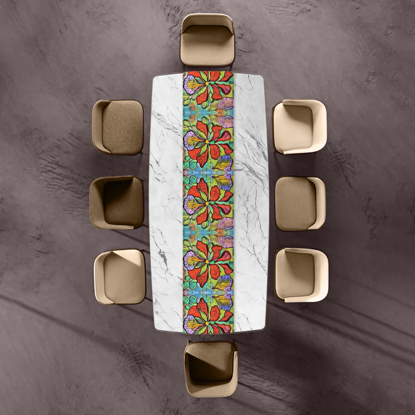 Nasturtiums By Jinge for Fifo Table Runner