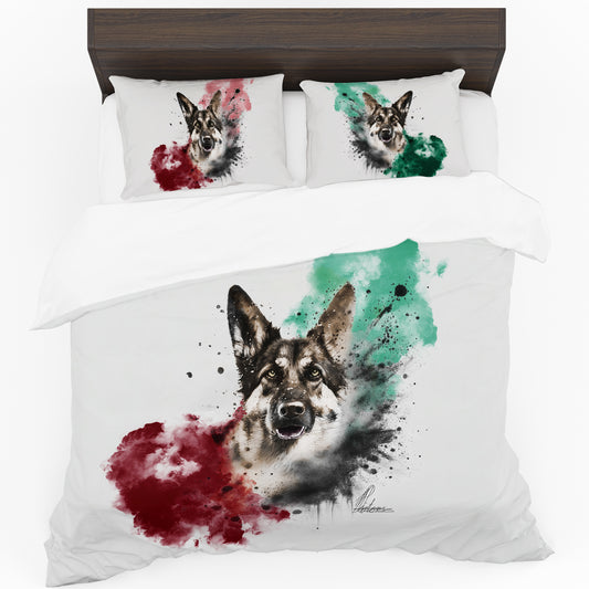 German Shepherd By Nathan Pieterse Duvet Cover Set