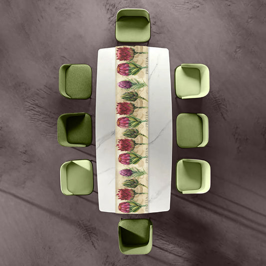 Water Painted Proteas Table Runner