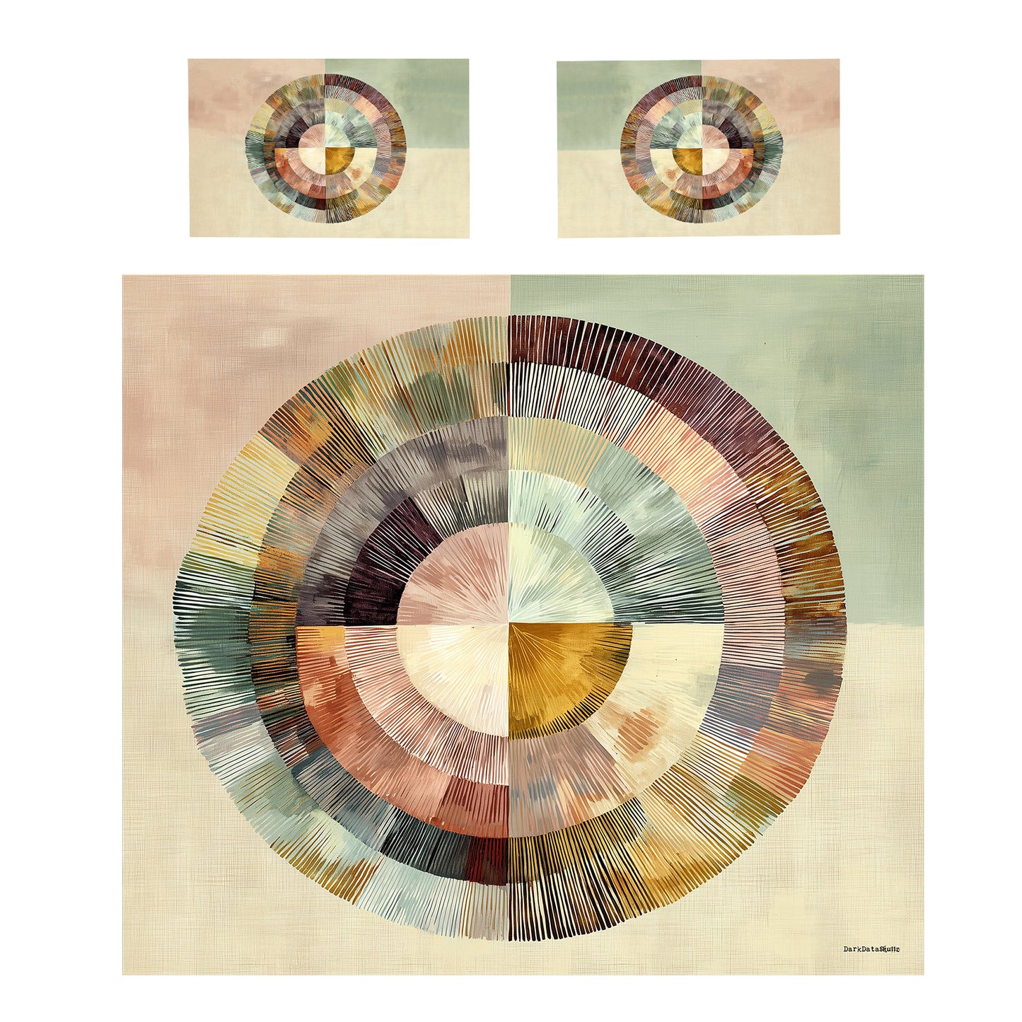 Ndebele Sunburst Duvet Cover Set by Wikus Schalkwyk