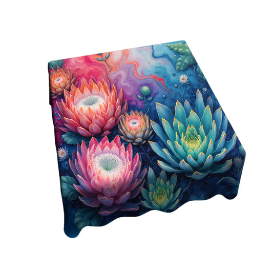 Neon Botanica Square Tablecloth