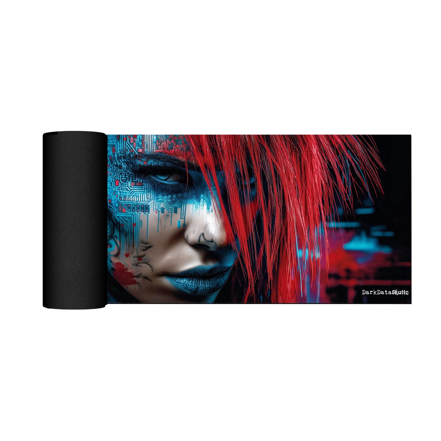 Neon Nexus Desk Pad by Wikus Schalkwyk