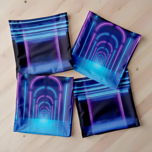 Neon Lights Hall Luxury Scatter Covers (Set of 4)