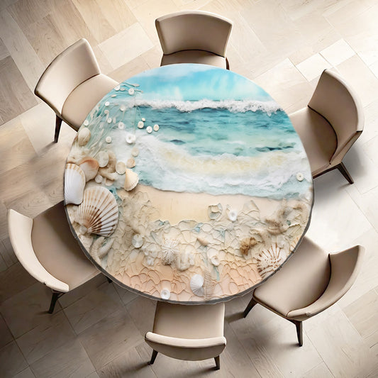 Neptune's Embrace Round Tablecloth