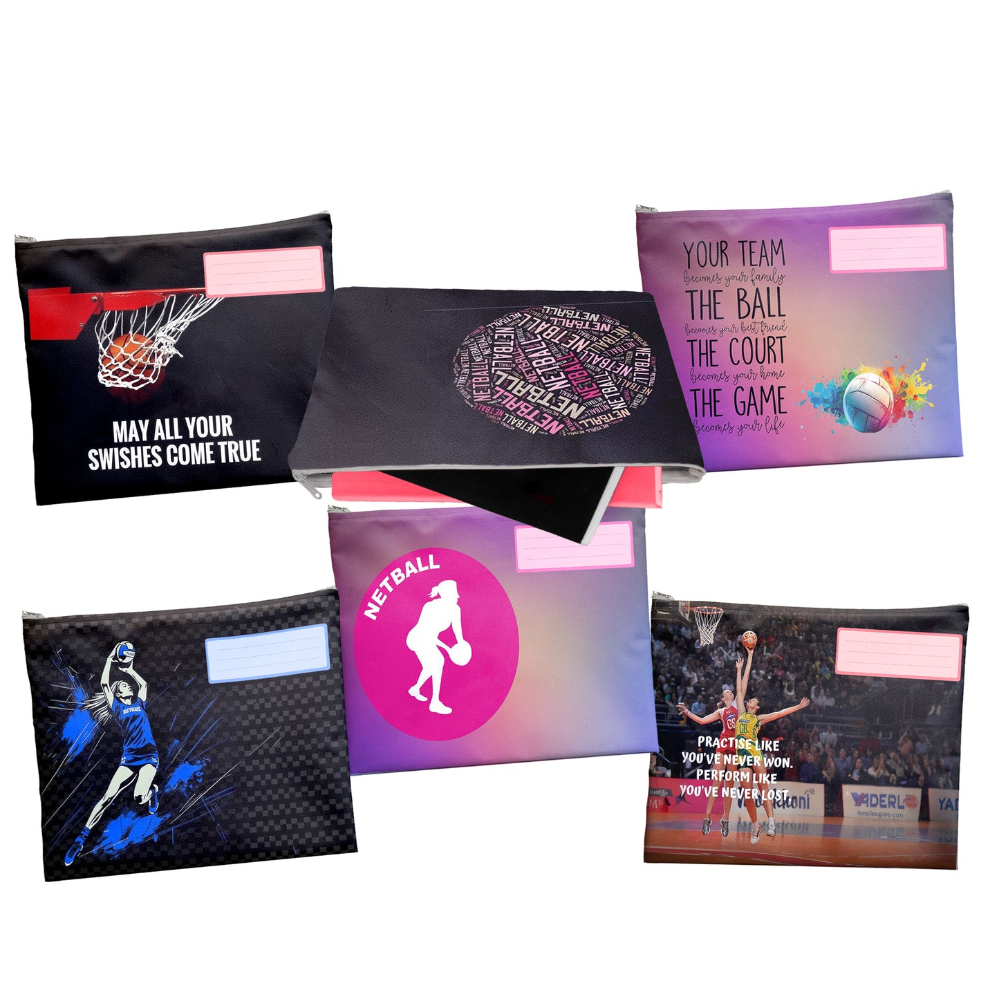 Netball Subject Savvy Book Bags Set of 6