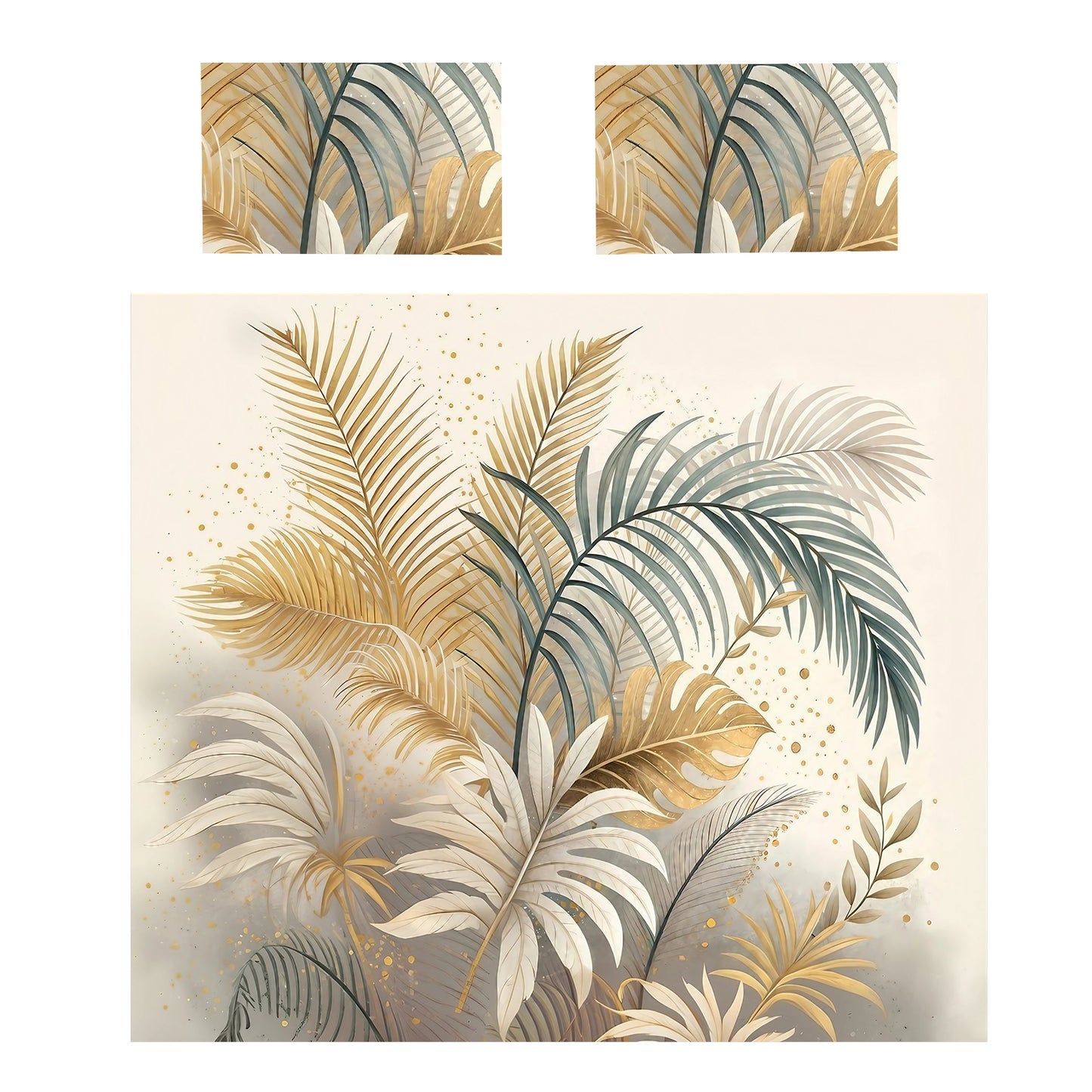 Neutral Jungle Duvet Cover Set