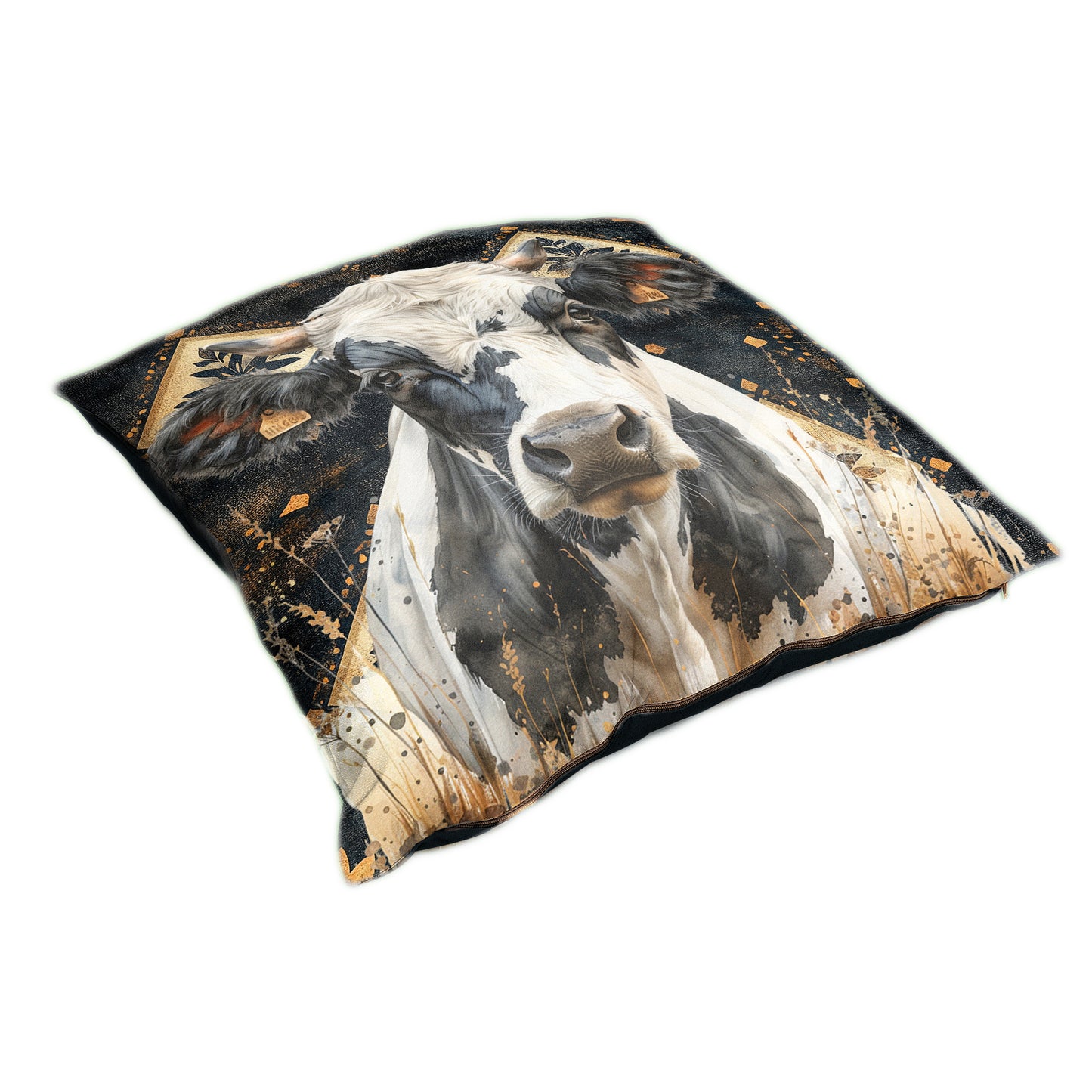 Nguni Grunge Black Luxury Scatter by Mark van Vuuren