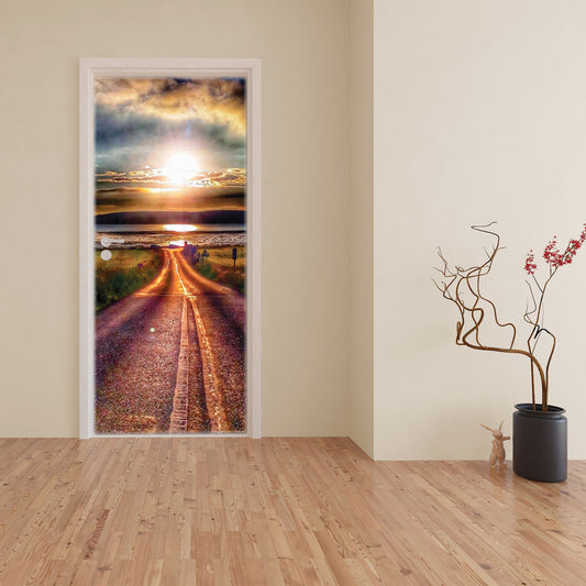 Night Drive Door Decoupage