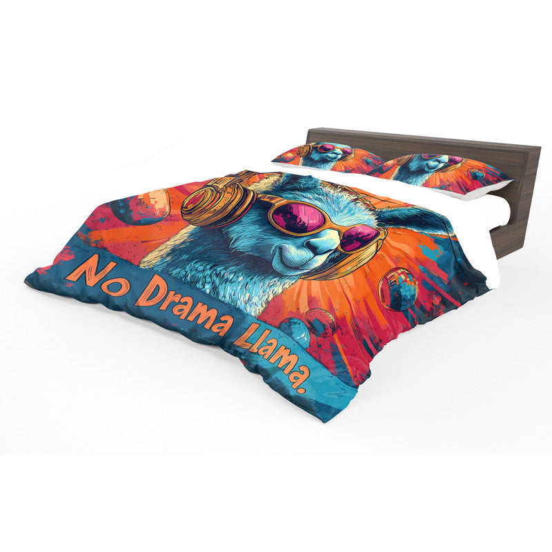 No Drama Lama Duvet Cover Set by Wikus Schalkwyk