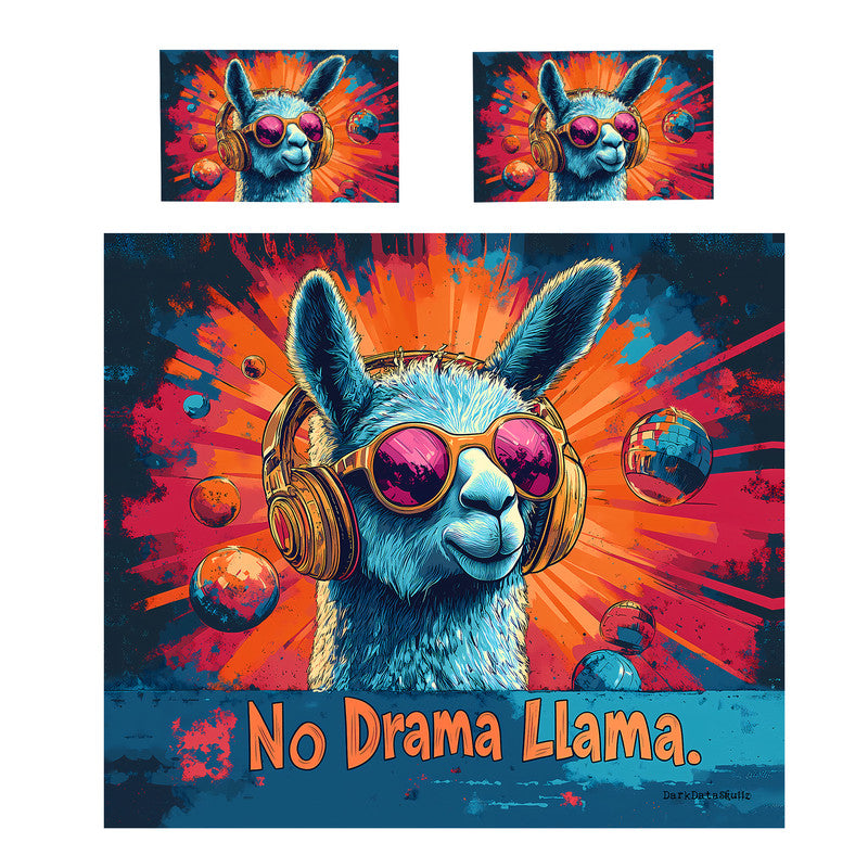 No Drama Lama Duvet Cover Set by Wikus Schalkwyk