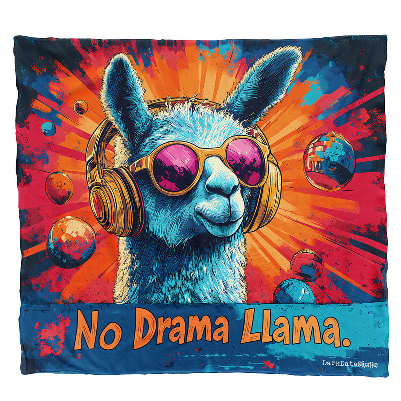 No Drama Lama Light Weight Fleece Blanket by Wikus Schalkwyk