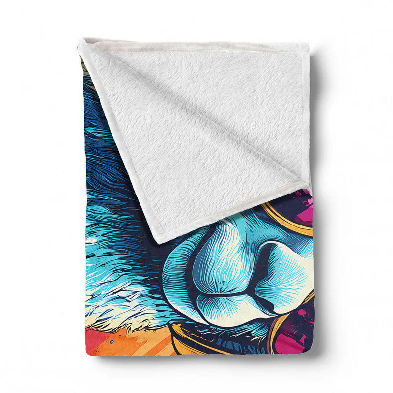 No Drama Lama Light Weight Fleece Blanket by Wikus Schalkwyk