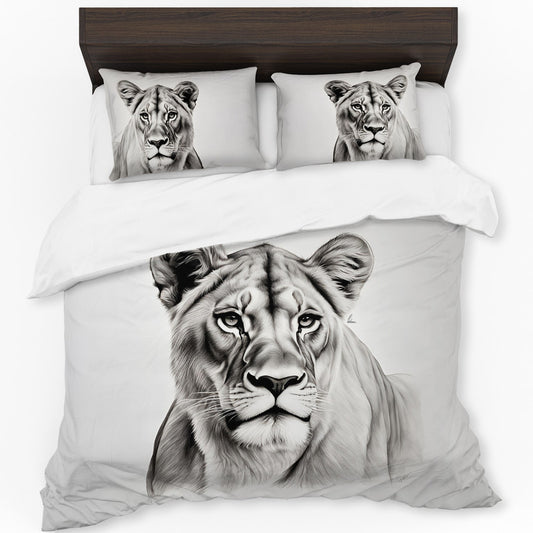 Noble Essence Lioness Duvet Cover Set by Nathan Pieterse
