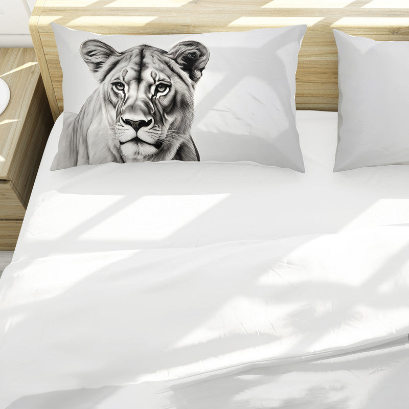 Noble Essence Lioness Duvet Cover Set by Nathan Pieterse