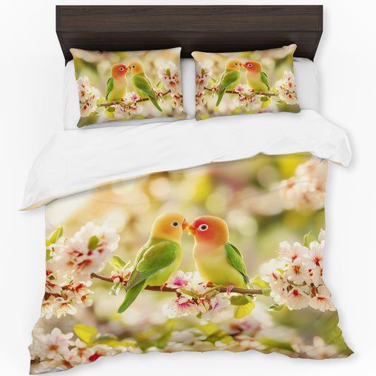 Nyasa Lovebirds Duvet Cover Set