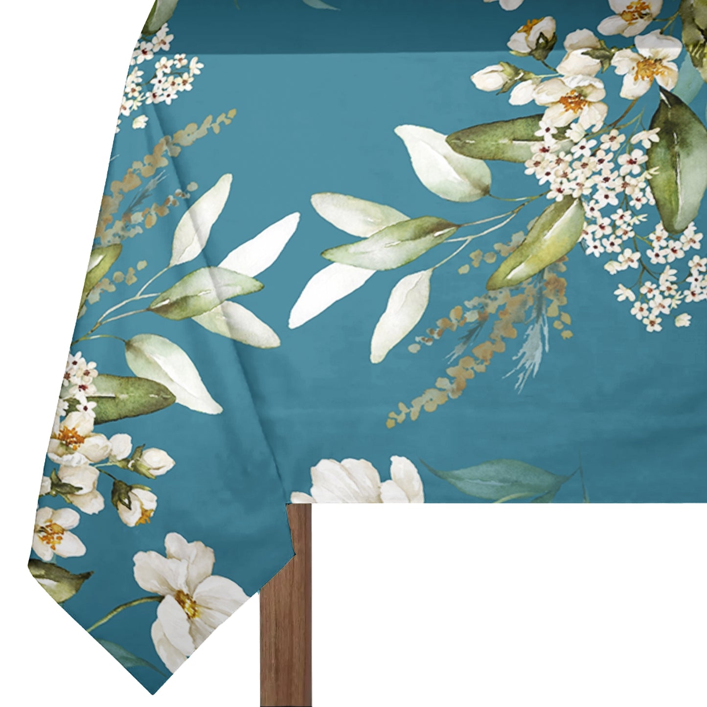 Ocean Dusk Floral Rectangle Tablecloth By Mark Van Vuuren