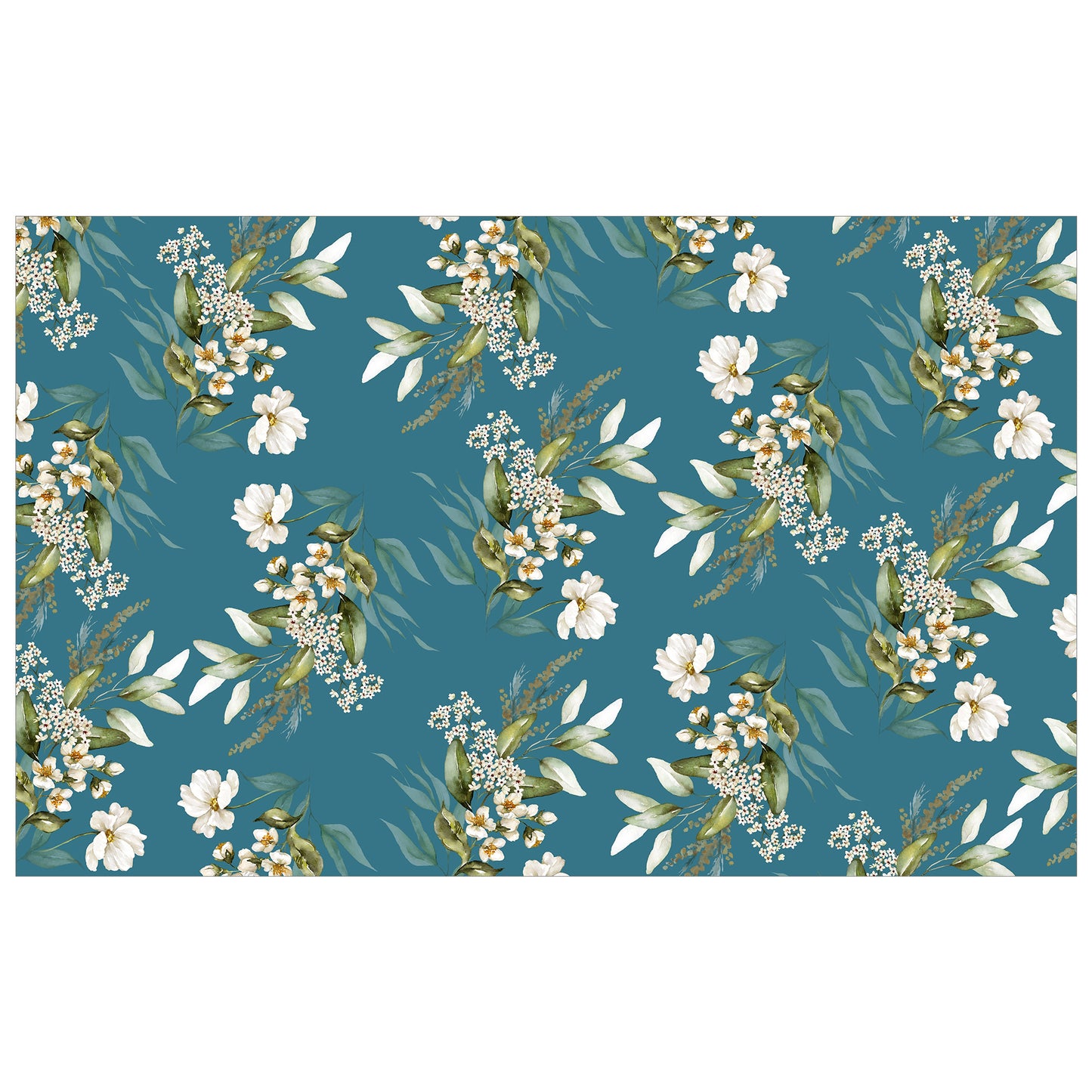 Ocean Dusk Floral Rectangle Tablecloth By Mark Van Vuuren