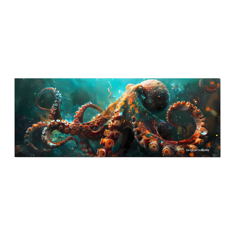 Octopus Underwater Large Desk Pad by Wikus Schalkwyk