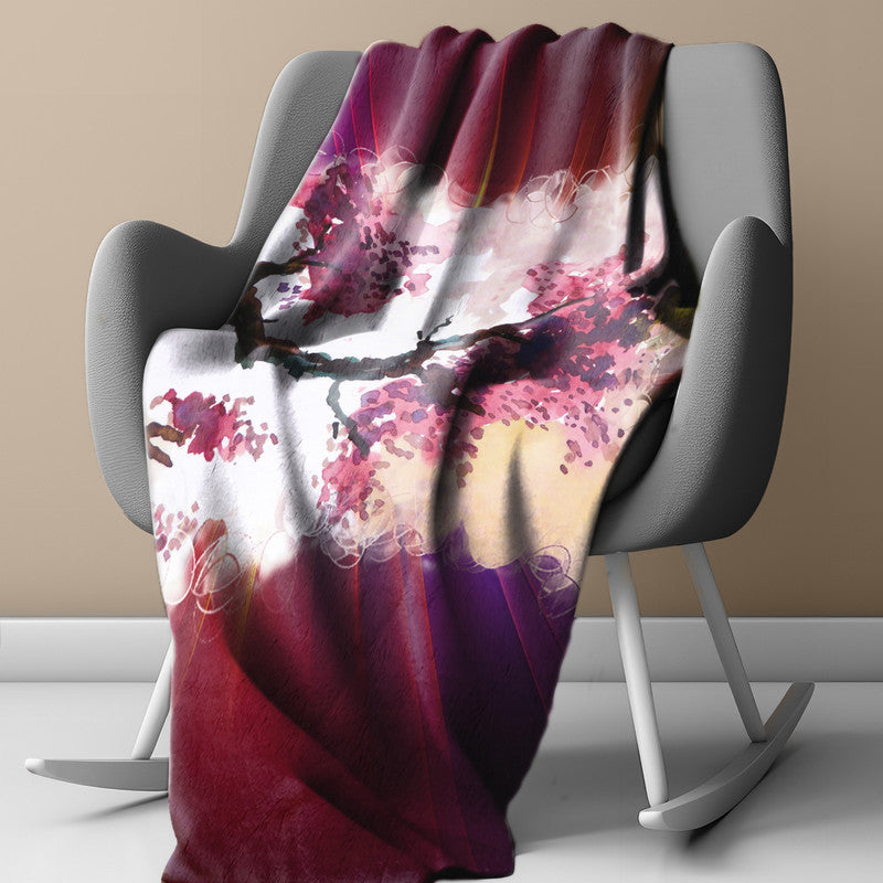 Old Plum Light weightFleece Blanket By Wikus Hattingh