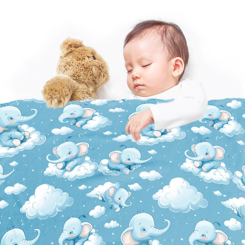 On A Happy Cloud Minky Blanket