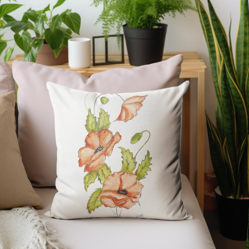 Orange Floral Bloom Luxury Scatter by Wikus Hattingh
