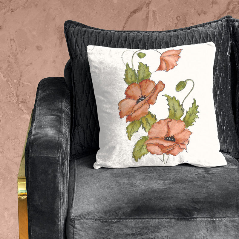 Orange Floral Bloom Luxury Scatter by Wikus Hattingh