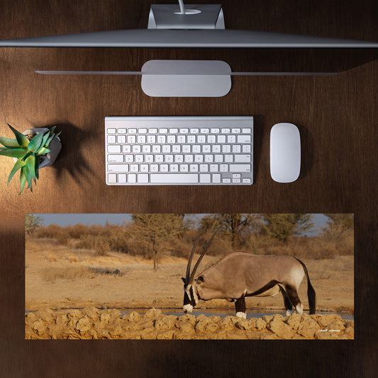 Oryx Bull Large Desk Pad by Annette Heymans