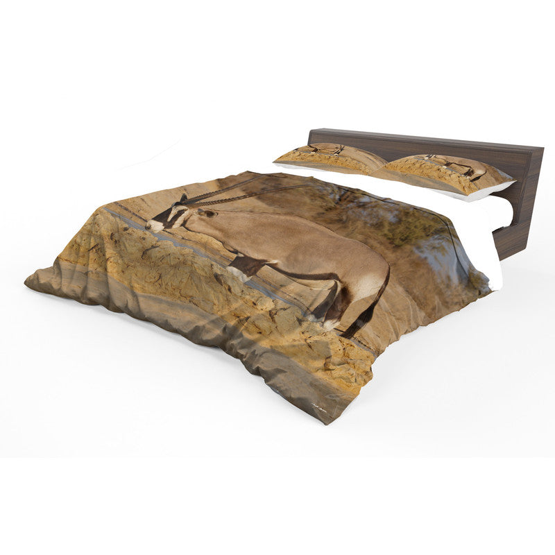 Oryx Bulls Duvet Cover Set by Annette Heymans