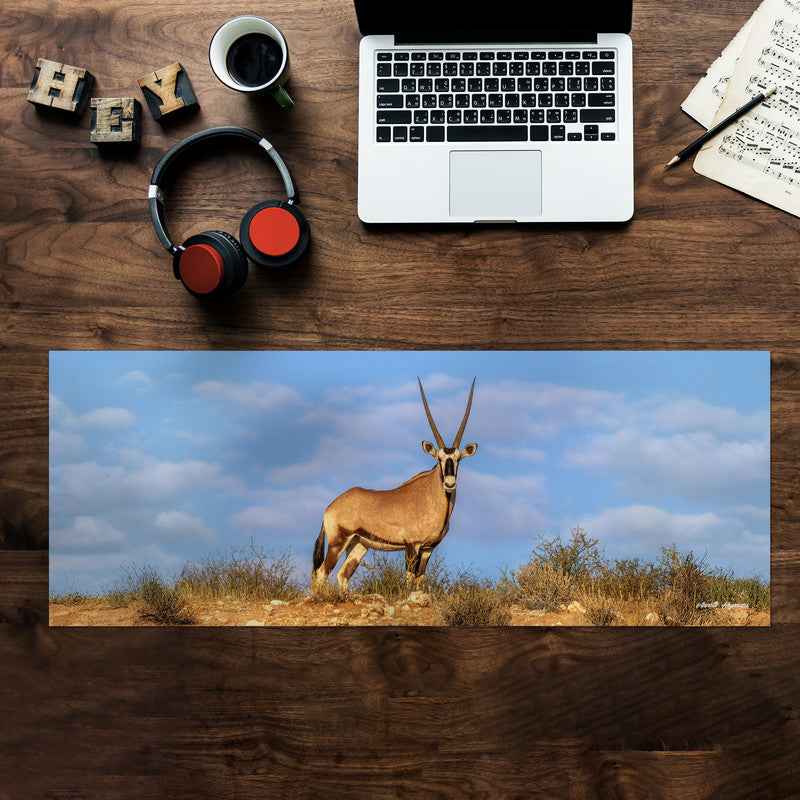 Oryx On The Horizon Desk Pad by Annette Heymans
