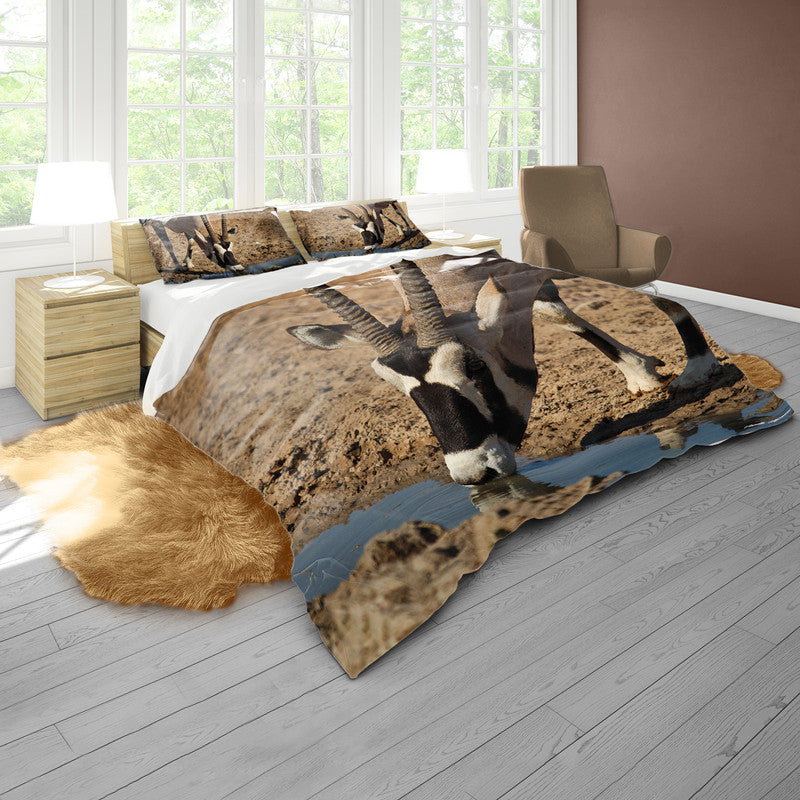 Oryx Portrait By Annette Heymans Duvet Cover Set