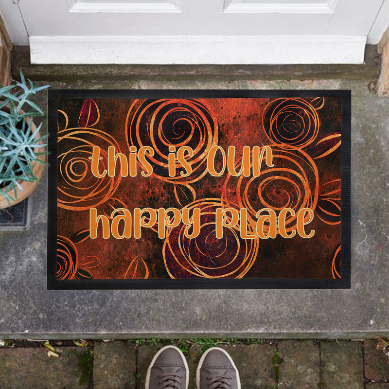 Our Happy Place Door Mat