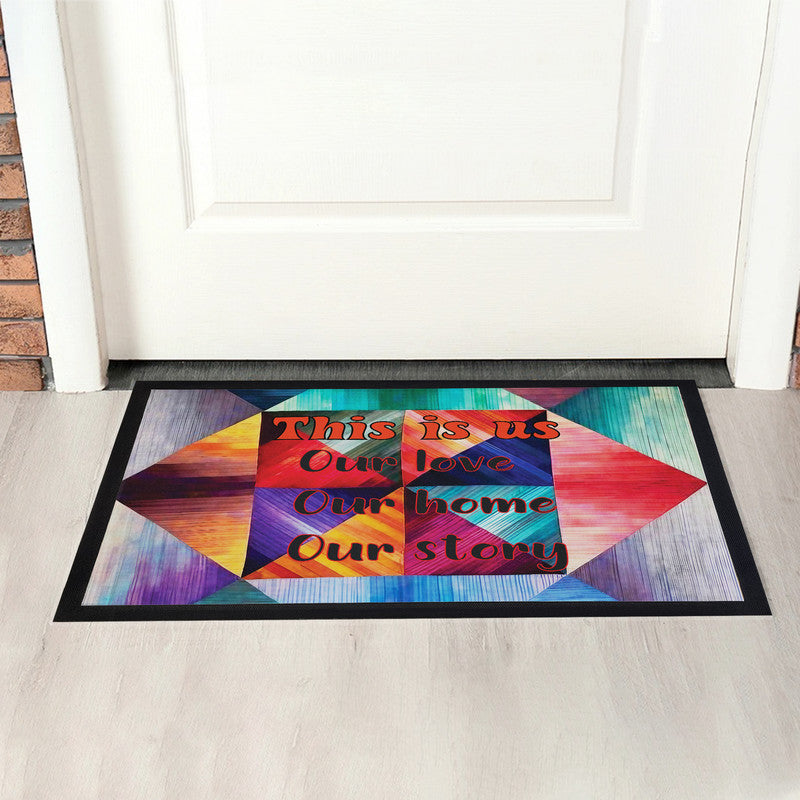 Our Story Door Mat