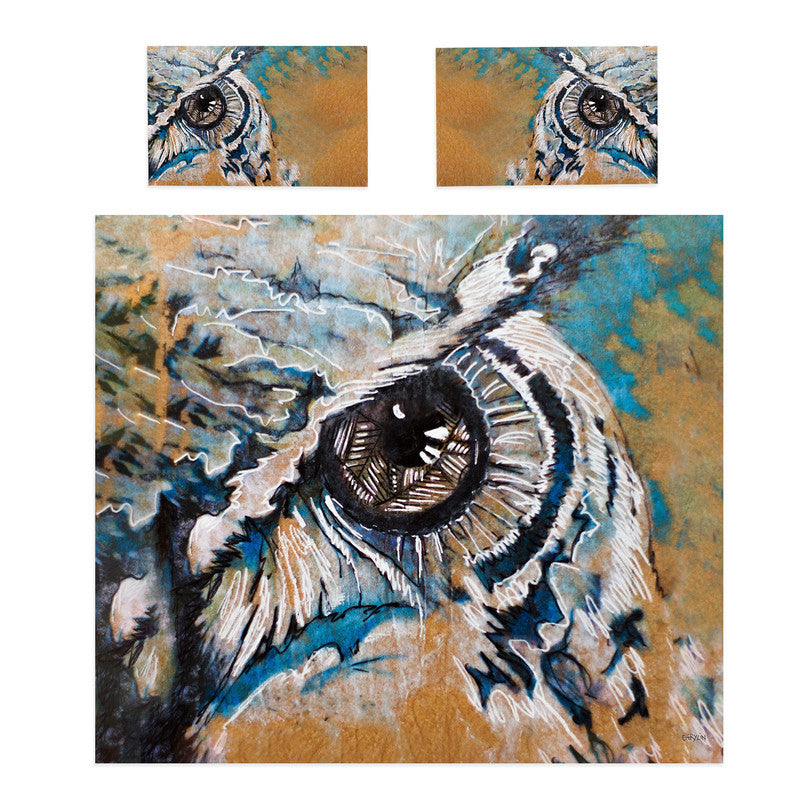 Owl Duvet Cover Set by Cherylin Louw