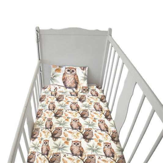 Owl Family Cot Set