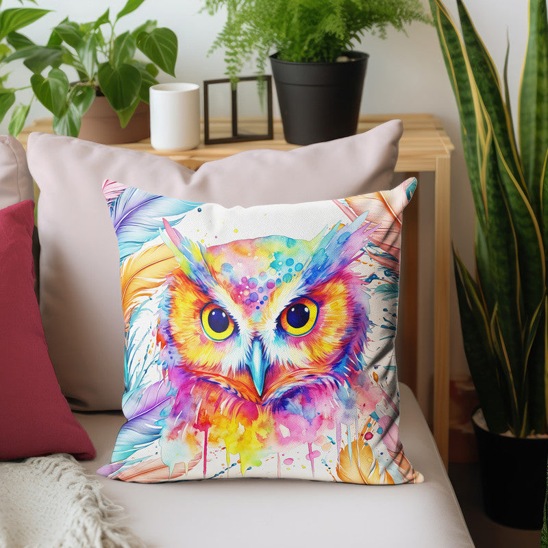 Owl in Full Bloom Luxury Scatter